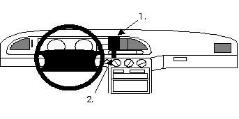 Proclip Ford Mondeo 93-96 Center mount