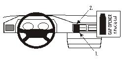 Brodit ProClip 852015 - Mercedes-Benz 124 (200-500E) 1986-1994