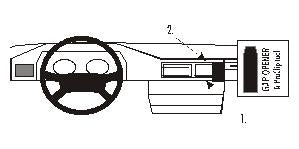 Brodit ProClip 852017 - Mercedes-Benz 124 (200-500E) 1986-1994