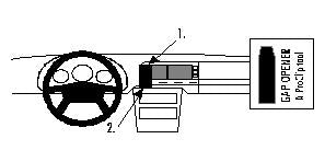 Brodit ProClip 852039 - Mercedes-Benz SL-Class 1989-2002