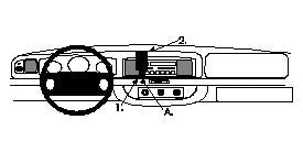 Brodit ProClip 852156 - Ford Crown Victoria 1995-2012