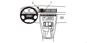 Brodit ProClip 852169 - Audi A4 Avant 1995-2001
