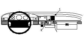 Brodit ProClip 852196 - Ford Bronco 1992-1998
