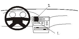 Proclip Skoda Felicia 95-01 Angled mount
