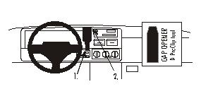 Brodit ProClip 852248 - Jeep Grand Cherokee 1996-1998