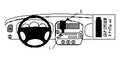 Proclip Ford Explorer 95-01 Center mount-European radio
