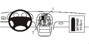 Proclip Mitsubishi Carisma 96-98 Center mount