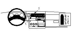 Brodit ProClip 852296 - Volkswagen Caravelle 1996-2003