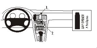 Brodit ProClip 852385 - Lexus ES Series 1997-2001