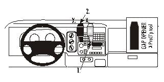 Brodit ProClip 852445 - Dodge Dakota 2WD 1997-2000
