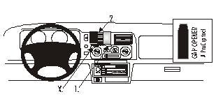 Brodit ProClip 852447 - Mitsubishi Pajero Sport 1999-2006