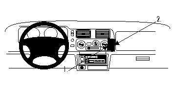 Brodit ProClip 852448 - Mitsubishi Pajero Sport 1999-2006