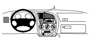Brodit ProClip 852467 - Peugeot 306 1993-2002