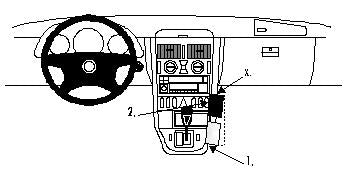 Brodit ProClip 852495 - Mercedes-Benz SLK-Class 1997-2004