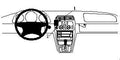 Proclip Mercedes Benz CLK 97-01 Center mount NOT with AC
