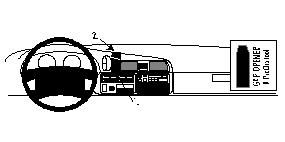 Proclip Hyundai H 100 97-05 Center mount