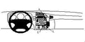 Proclip Saab 9-5 98-05 Angled mount will block cup holder