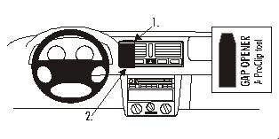 Brodit ProClip 852526 - Volkswagen Golf IV 1998-2004