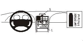 Brodit ProClip 852544 - Ford Mustang 1995-2004