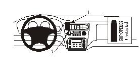 Brodit ProClip 852549 - Honda Accord 1998-2000