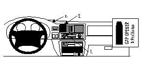 Brodit ProClip 852551 - Honda Frontera 1998-2003