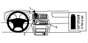 Brodit ProClip 852570 - Nissan Altima 1998-2001