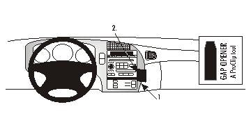 Brodit ProClip 852593 - Saab 9-5 1998-2006