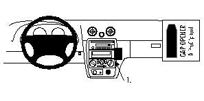 Brodit ProClip 852610 - Mazda MX-5 1998-2005