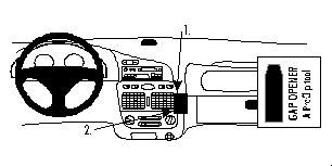 Proclip Fiat Palio 98-02 Angled mount