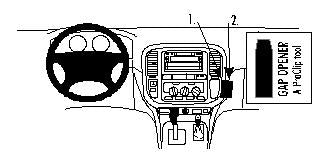 Brodit ProClip 852644 - Toyota LandCruiser 100 1998-2001