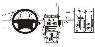 Brodit ProClip 852649 - Mercedes-Benz CLK-Class 1997-2001