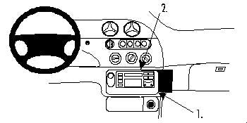 Brodit ProClip 852658 - Ford Cougar 1999-2007