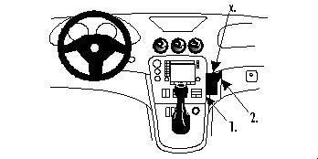 Brodit Proclip 852681 t.b.v. - Alfa Romeo 166 - 1999-2007 - Brodit Angled mount