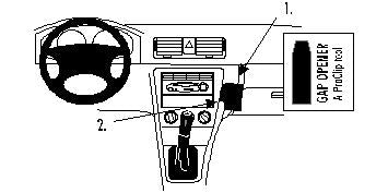 Brodit Proclip 852684 t.b.v. - Skoda Octavia I - 1999-2006 - Brodit Angled mount