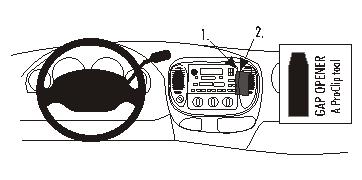 Brodit Proclip 852693 t.b.v. - Ford F-Series 150 - Ford Expedition - Lincoln Navigator - 1999-2003 - Brodit Angled mount
