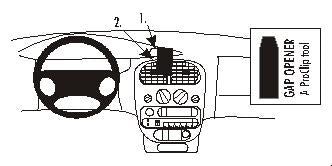Brodit Proclip 852704 t.b.v. - Chrysler Neon - 2000-2002 - Brodit Center mount