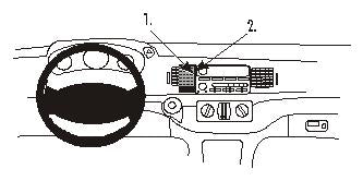 Brodit Proclip 852710 t.b.v. - Chevrolet Impala - 2000-2005 - Brodit Center mount