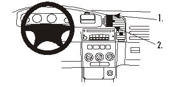 Brodit Proclip 852713 t.b.v. - Opel Zafira A - 1999-2004 - Brodit Center mount