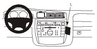 Brodit Proclip 852756 t.b.v. - Opel Omega - 2000-2005 - Brodit Angled mount