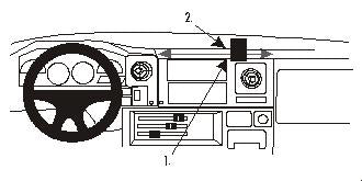 Brodit Proclip 852758 t.b.v. - Toyota LandCruiser 70 - 1984-1998 - Brodit Angled mount