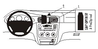 Brodit Proclip 852771 t.b.v. - Ford Taurus - 2000-2007 - Brodit Center mount