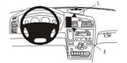 Brodit Proclip 852777 t.b.v. - Volvo XC70 - Volvo V70 N - Volvo S60 - 2000-2010 - Brodit Center mount