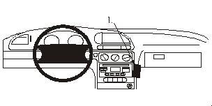 Brodit Proclip 852780 t.b.v. - Ford Mondeo - Brodit Angled mount