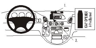 Brodit Proclip 852796 t.b.v. - Mercedes Benz Sprinter - 2000-2006 - Brodit Center mount
