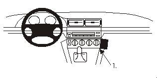 Brodit Proclip 852806 t.b.v. - BMW 5-series M5 E39 - 1996-2003 - Brodit Angled mount