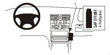 Brodit ProClip 852807 - Mercedes-Benz E-Class, Coupé 1995-2002
