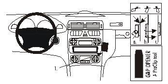 Brodit ProClip 852812 - Mercedes-Benz C-Class (180-320) 2000-2006
