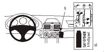 Brodit ProClip 852819 - Toyota MR2 Spyder 2000-2005