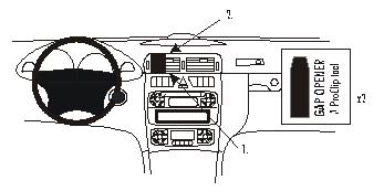 Brodit ProClip 852824 - Mercedes-Benz C-Class (180-320) 2000-2006