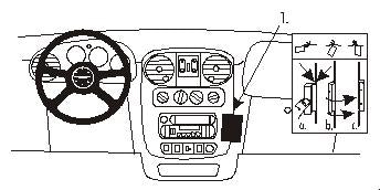 Brodit ProClip 852828 - Chrysler PT Cruiser 2000-2005